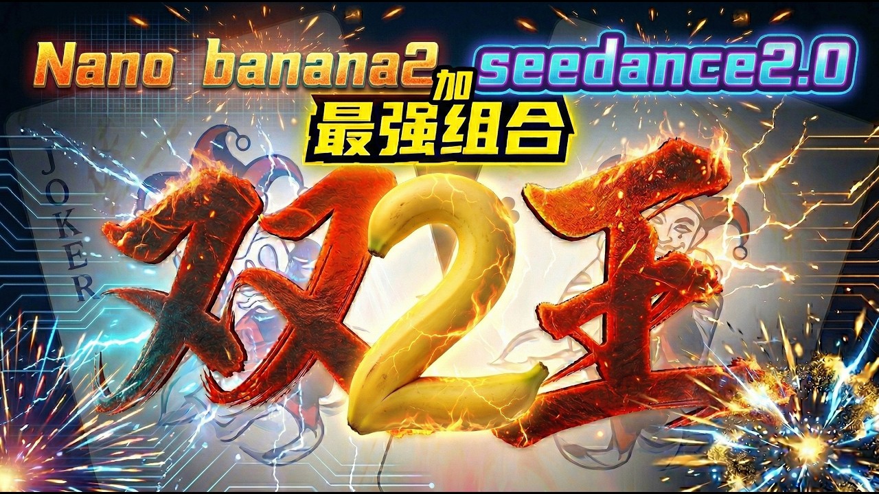 2026 最强双簧！Nanobanana2 + Seedance 2.0：超强的人物一致性！中文渲染无敌，效率吊打 PRO 版，分镜效果绝了！Pollo AI平台测试更方便。