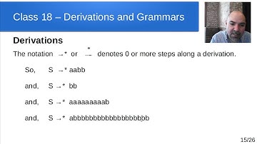 ETEC3402 - Class 18 - Derivations and Grammars