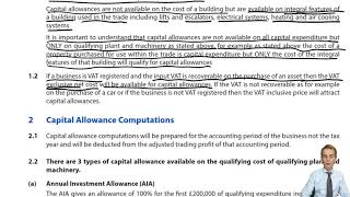 Capital Allowances Introduction (part 1) - ACCA Taxation (TX-UK)