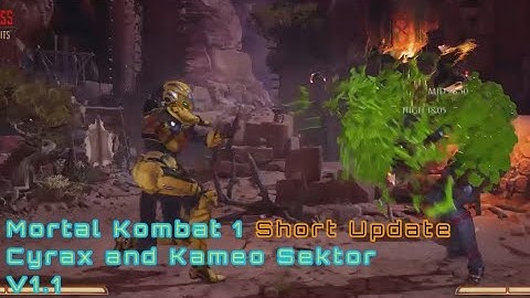 MK1 Cyrax and Kameo Sektor Update V1.1 | Script Cronus Zen