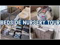 BEDSIDE NURSERY NOOK TOUR! (Master Bedroom Set Up for NEWBORN) + My BREASTFEEDING BASKET