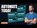 5 Tasks You Should Automate With AI Today (10 Hours/Week Back)