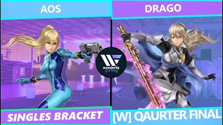 Wonderfly Weekly 120 Aos Zero Suit Samus Vs Drago Corrin Winners Quarter Finals