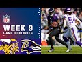 Vikings vs. Ravens Week 9 Highlights | NFL 2021