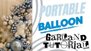 Quick & easy portable Balloon Garland | Balloon decoration idea | max 60 mins |#tutorial #balloons