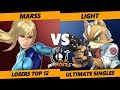 LMBM SSBU - PG | Marss (Zero Suit Samus) Vs. Rogue | Light (Fox) SSBU Singles Losers Top 12