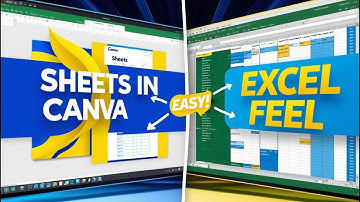 How to Work with Sheets in Canva – Feel the Excel in Your Design! | Simple Tutorial