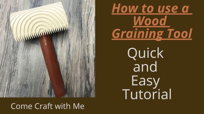 Wood Graining Tool How-To  Faux wood paint, Faux painting, Stained concrete