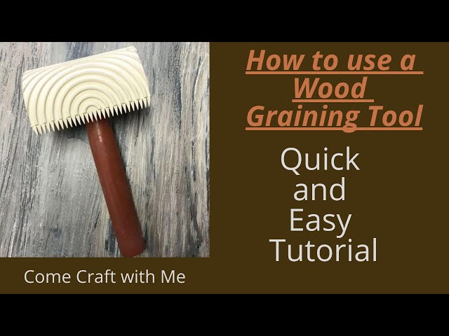 Wood Graining Tool Tutorial. How to use a wood graining tool. Super easy  and neat effects. 