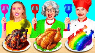 Reto De Cocina Yo vs Abuela | Recetas de Cocina Sabrosas de BaRaFun Challenge