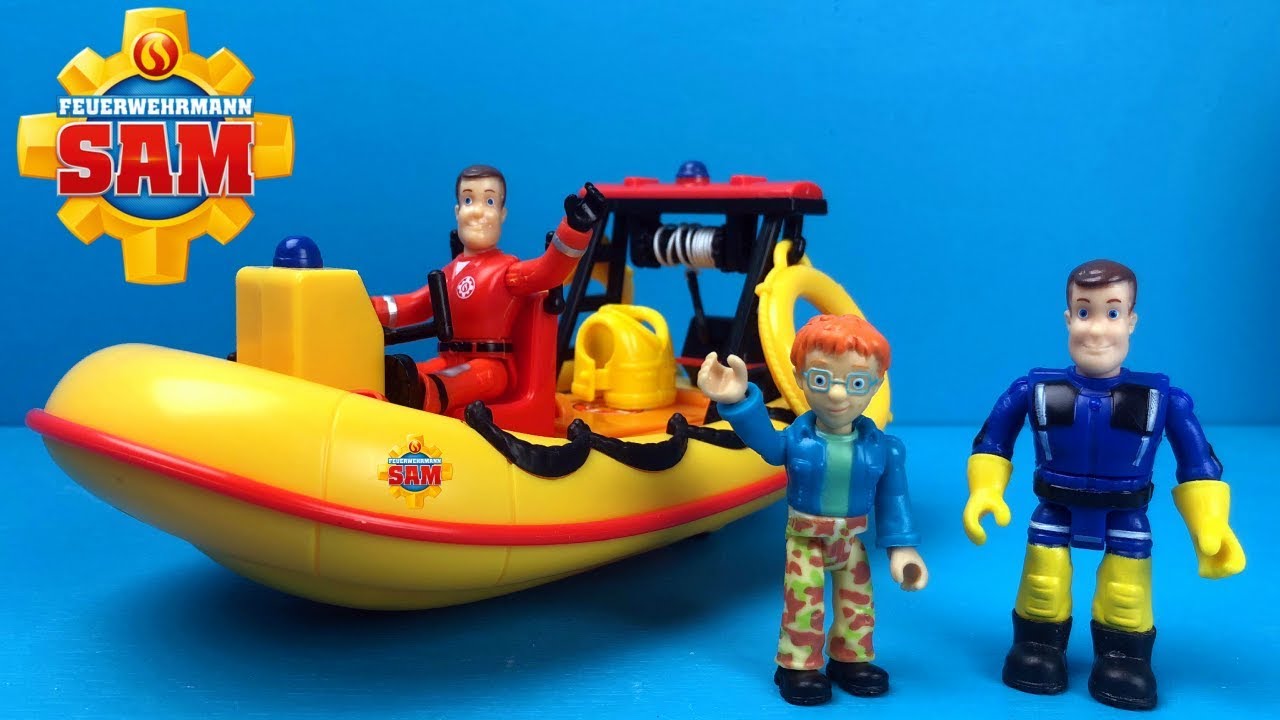 Simba Fireman Sam Neptune Speed Boat with Figurine