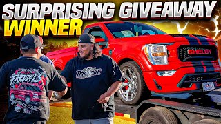 Surprised The Giveaway Winner With This New Shelby Super Snake!! One Shirt Got Him This Truck‼