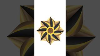 Learn how to create radial geometric floral design process in illustrator #shorts #illustrator
