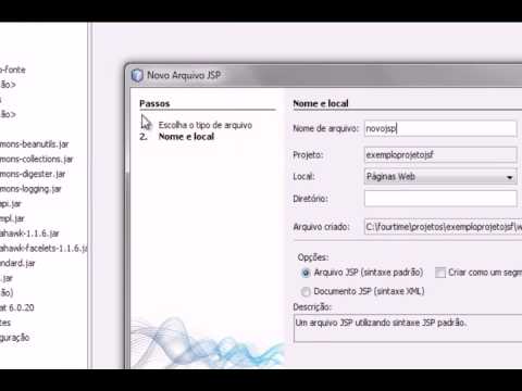 Criando Projeto JSF 1.2 Usando NetBeans 6.8