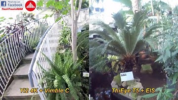 FeiyuTech Vimble C Test Footage Yi2 4K side by side with ThiEye T5