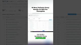 19 New Patients Every Month: AI SEO For Therapists #SEO #therapists #smallbusiness