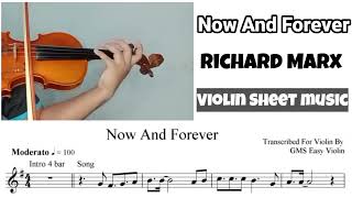 Free Sheet || Now And Forever - Richard Marx || Violin Sheet Music