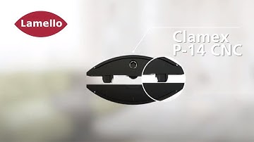 Clamex P-14 CNC - Detachable furniture connector with precise alignment