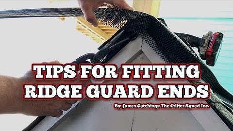 Tips For Ridge Guard Installation On Ridge Vent End Caps - James Catchings The Critter Squad Inc.