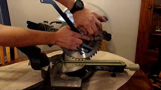 HOW  TO REPLACE  a Blade Guard on a Ryobi 10 Inch Miter Saw