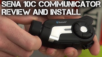 Sena 10C Communicator Review and Install from Sportbiketrackgear.com