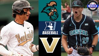 Coastal Carolina vs Vanderbilt | Clemson Regional Opening Round | 2024 College Baseball Highlights