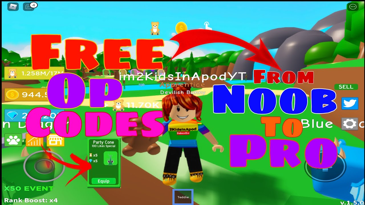 new-all-working-free-codes-teddie-simulator-by-mrgdr3-op-codes-from-noob-to-pro-roblox