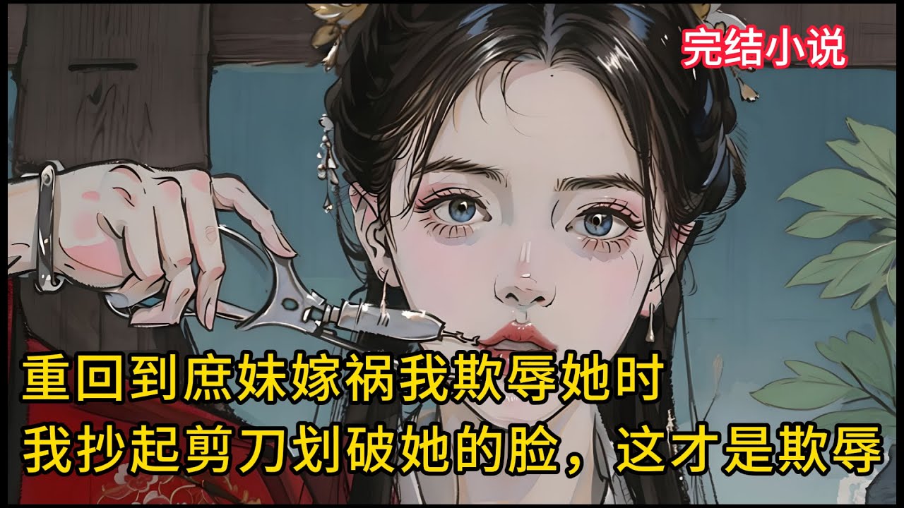 【一口氣看完 】重回到庶妹嫁祸我欺辱她时，我抄起剪刀划破她的脸，这才是欺辱.......
