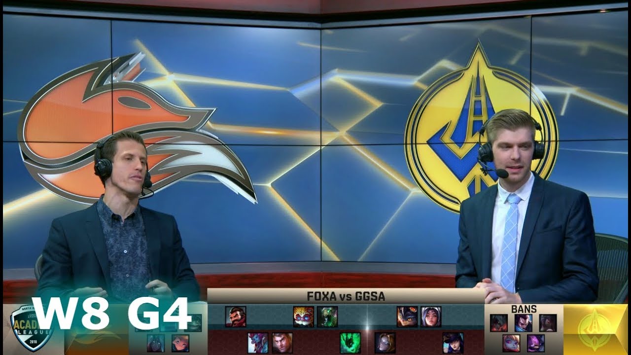Echo Fox Academy vs Golden Guardians Academy | Week 8 NA Academy League Summer 2018 | FOXA vs GGSA