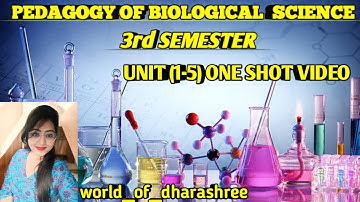 Pedagogy Of Biological Science 🔭 For 3rd Sem BEd Students #important #acharyanagarjunauniversity