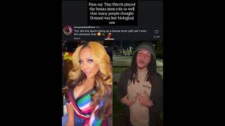Fans say Tiny Harris played the bonus mom role so well that many people thought Domani was her son