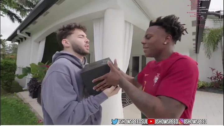 adin ross gives speed a cristiano ronaldo WATCH 💎