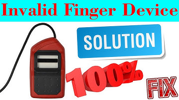 Invalid Finger Device👈 Morpho Device Not Working, कैसे ठीक होगा 2024