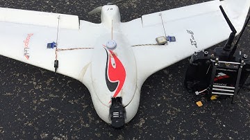 River Crash! Skywalker X-5 FPV Wing Flown With Dragonlink