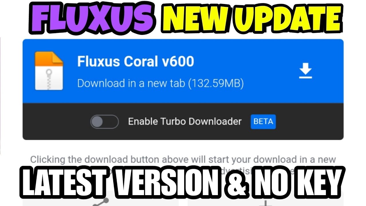 Fluxus Coral New Update v605 🟣 Fluxus Executor Mobile