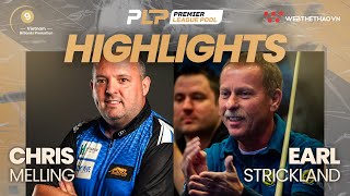 Highlights Chris Melling vs Earl Strickland  | Giải Billiards Premier League Pool 2023