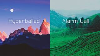 björk - the top of the mountain: hyperballad / alarm call (frutiger aero style)