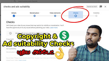 YouTube New Update Copyright and ad suitability Checks in our video in Tamil 2021