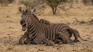 This Grevy’s Zebra Was Covered in Thousands of Ticks Until Dwarf Mongooses Arrived.