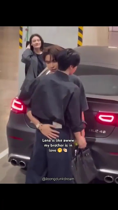 Lena is like awww my brother is in love 🤭🤏🏻 Cr on vid😊 #joongarchen #dunknatachai #จุงดัง #JoongDunk
