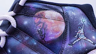 HOW TO: Color Changing Galaxy Custom Jordan 11 Shoe Tutorial DIY