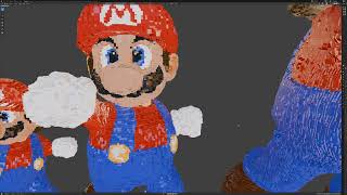 Lego lifesize Mario 1.8 m, gen with NiemanSculpt software