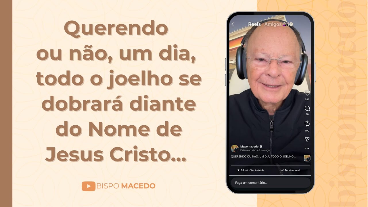 Querendo ou não, um dia, todo o joelho se dobrará diante do Nome de Jesus Cristo... - 30/12/25