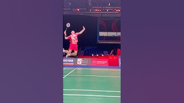 Powerfull Badminton Smash by Viktor Axelsen at Victor Denmark Open 2024 #badminton #smash #bwf