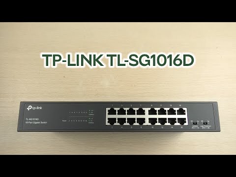 Комутатор гигабітний TP-LINK TL-SG1016D, видео 1