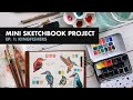 painting kingfishers & getting back into art again · mini sketchbook project ep. 1
