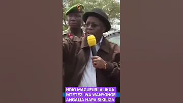 JPM ALIKUA KIBOKO YA WEZI MSIKILIZE 