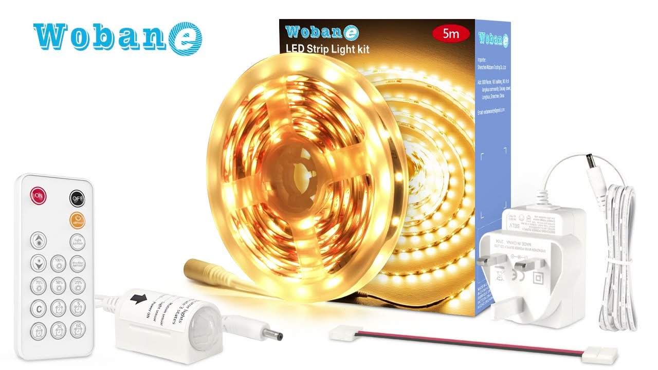 WOBANE Motion Sensor 5m LED Strip Light