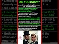 Did You Know The Shocking Similarities Between Lincoln and JFK