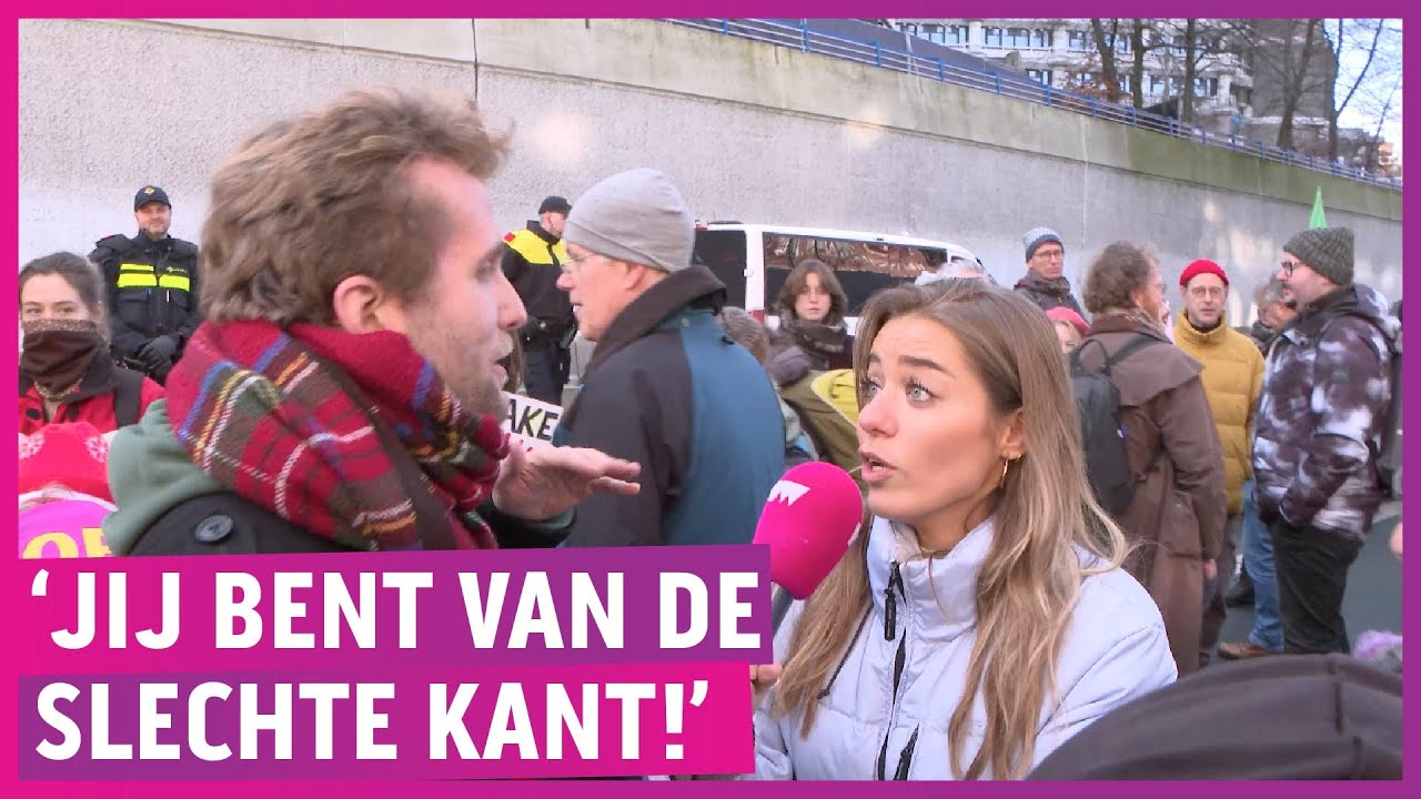 Klimaathippies blokkeren opnieuw de A12: ‘Heel hard slaan!’